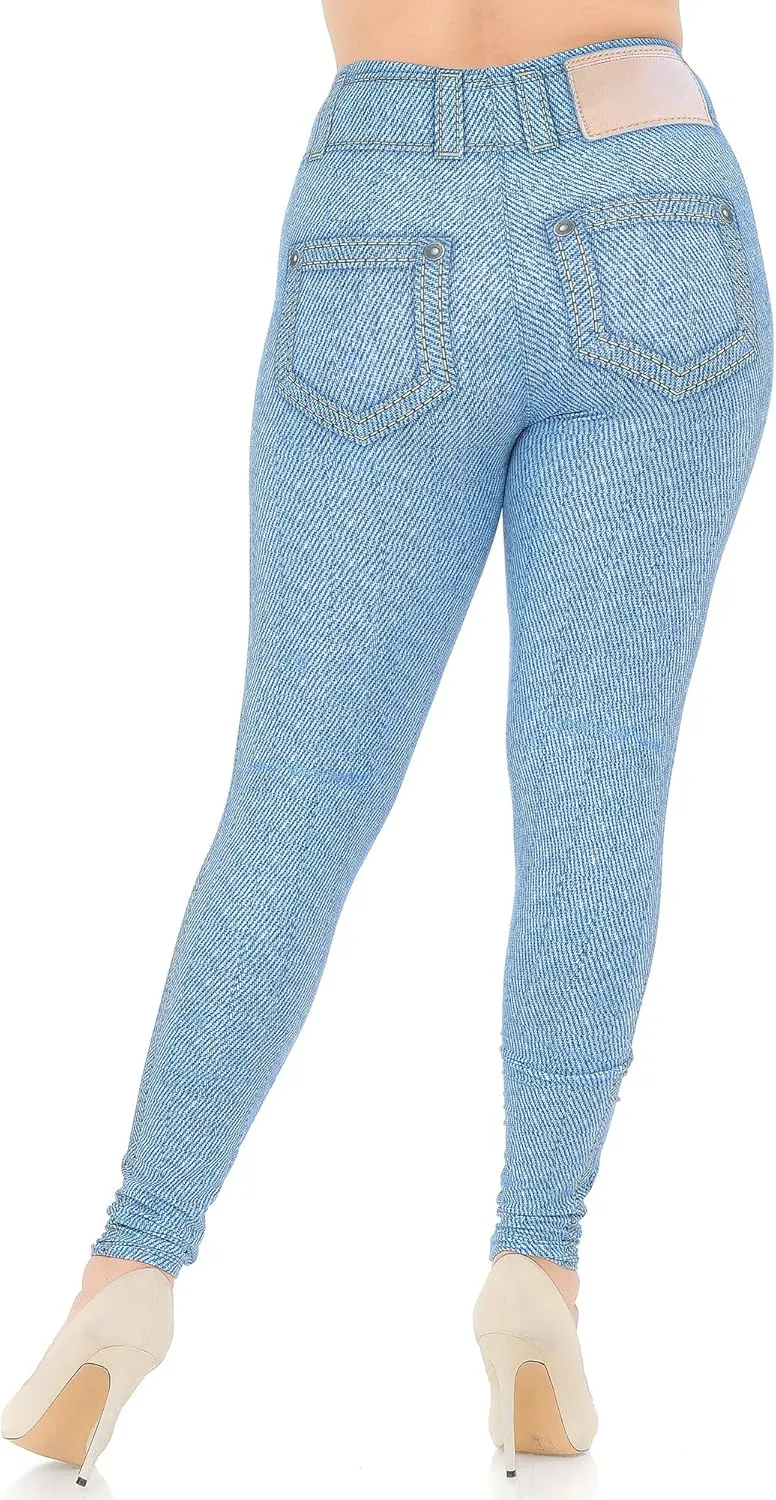 Creamy Soft Premium Women's Leggings Plus Size, High Rise, Stretchy & Breathable, Comfortable Fit - by USA Fashion
