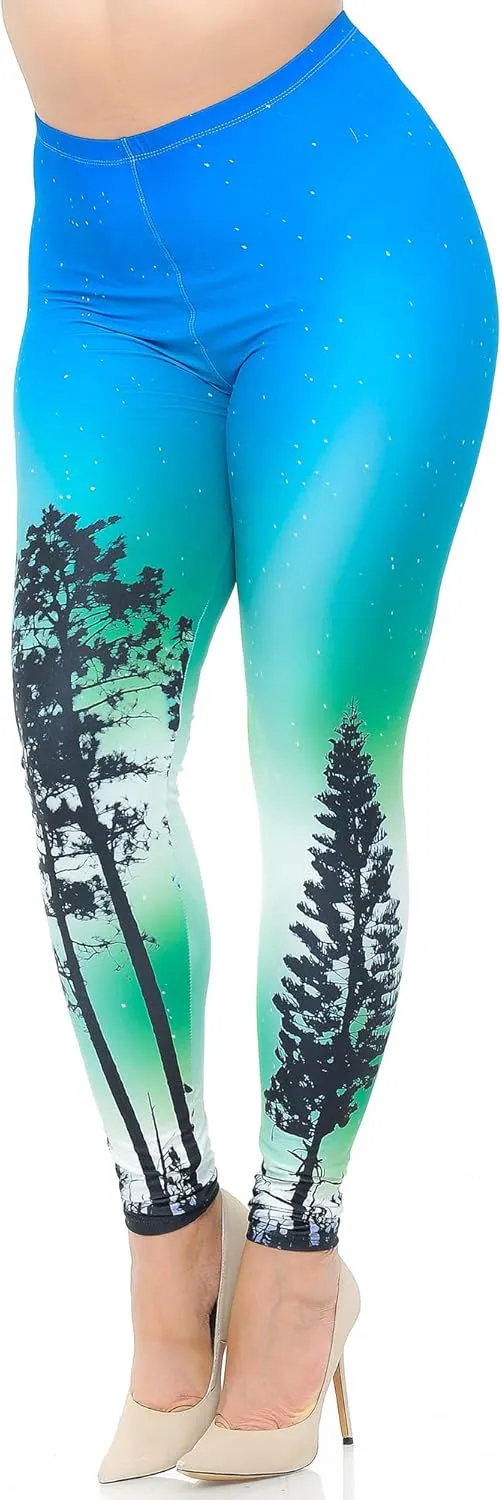 Creamy Soft Premium Women's Leggings Plus Size, High Rise, Stretchy & Breathable, Comfortable Fit - by USA Fashion