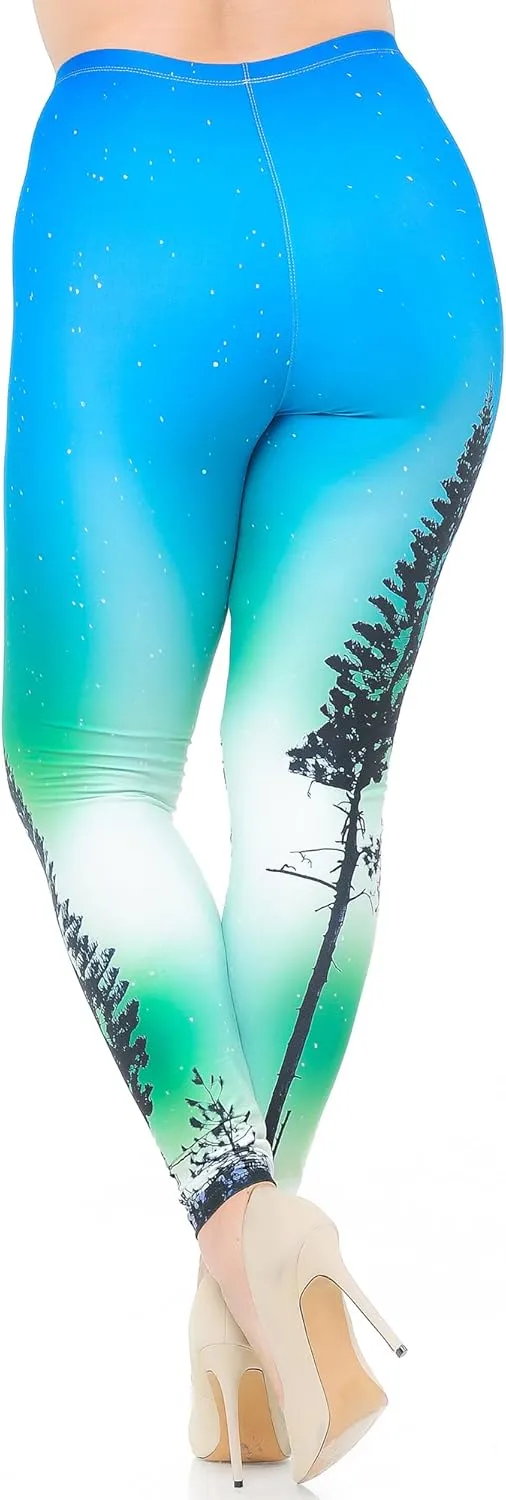 Creamy Soft Premium Women's Leggings Plus Size, High Rise, Stretchy & Breathable, Comfortable Fit - by USA Fashion