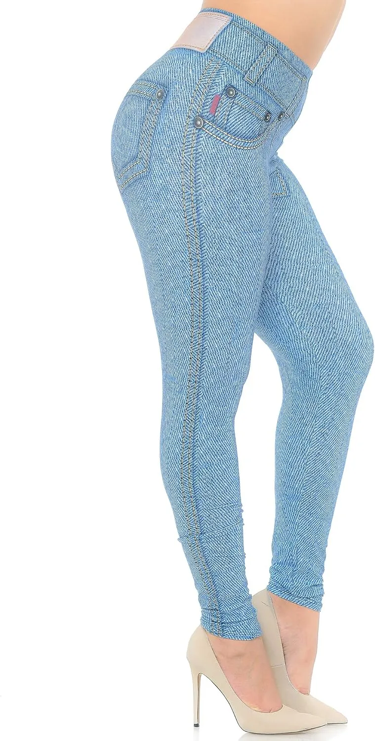 Creamy Soft Premium Women's Leggings Plus Size, High Rise, Stretchy & Breathable, Comfortable Fit - by USA Fashion
