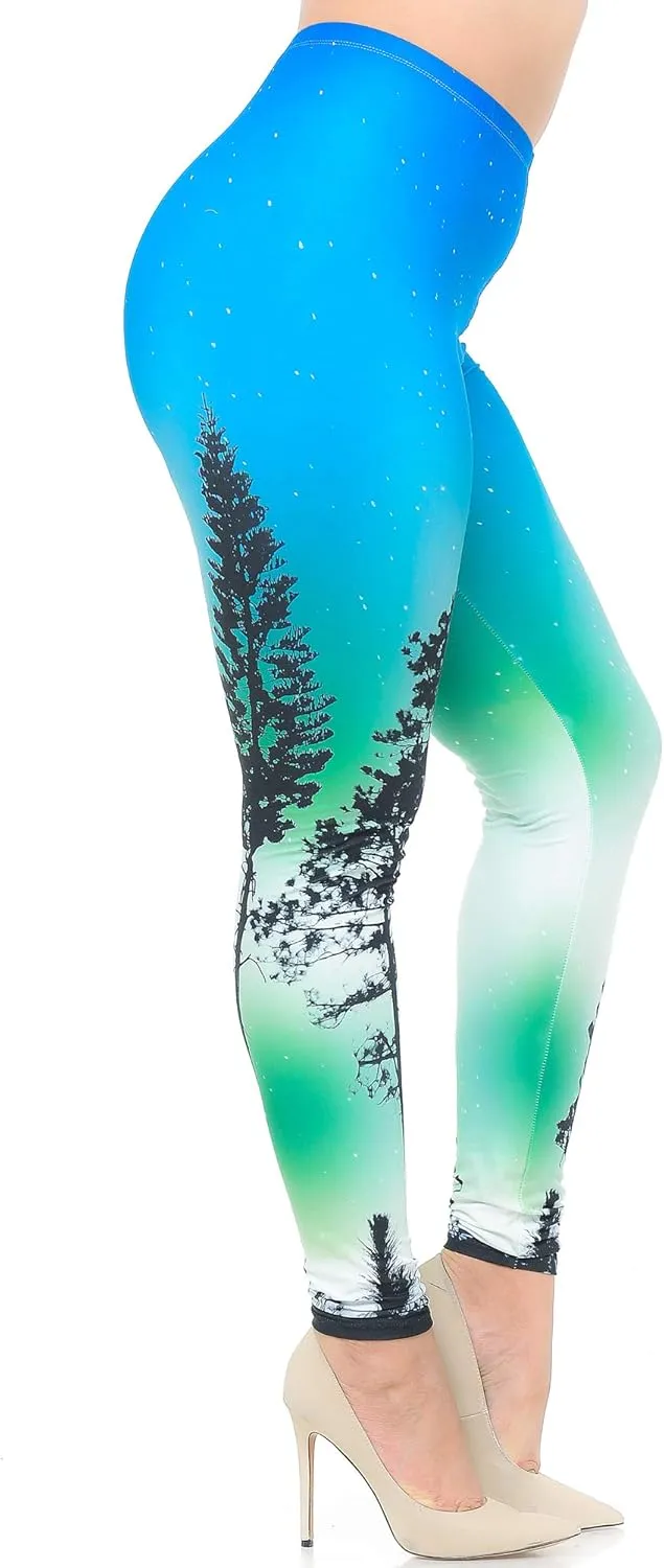 Creamy Soft Premium Women's Leggings Plus Size, High Rise, Stretchy & Breathable, Comfortable Fit - by USA Fashion