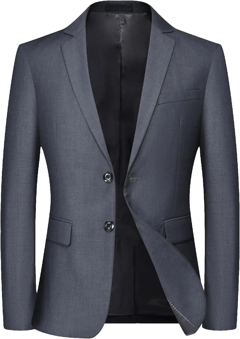 DAVID.ANN Men's Casual Blazer Two Button Lightweight Slim Fit Sport Jacket