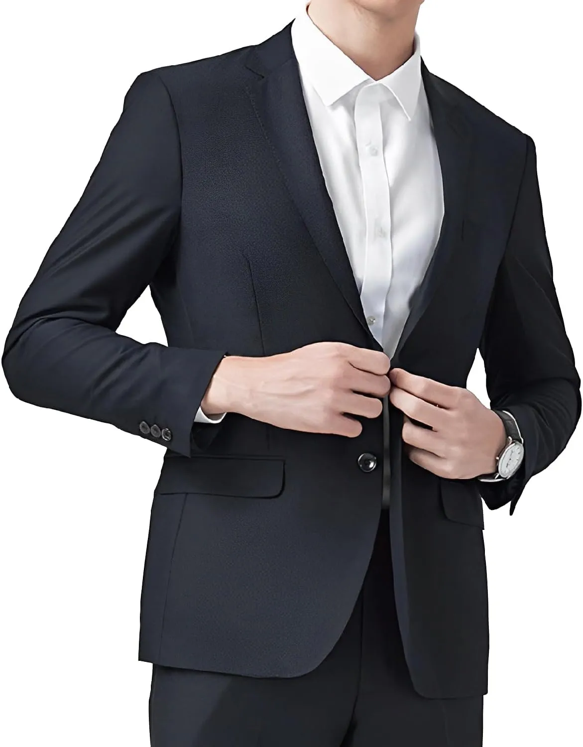 DAVID.ANN Men's Casual Blazer Two Button Lightweight Slim Fit Sport Jacket