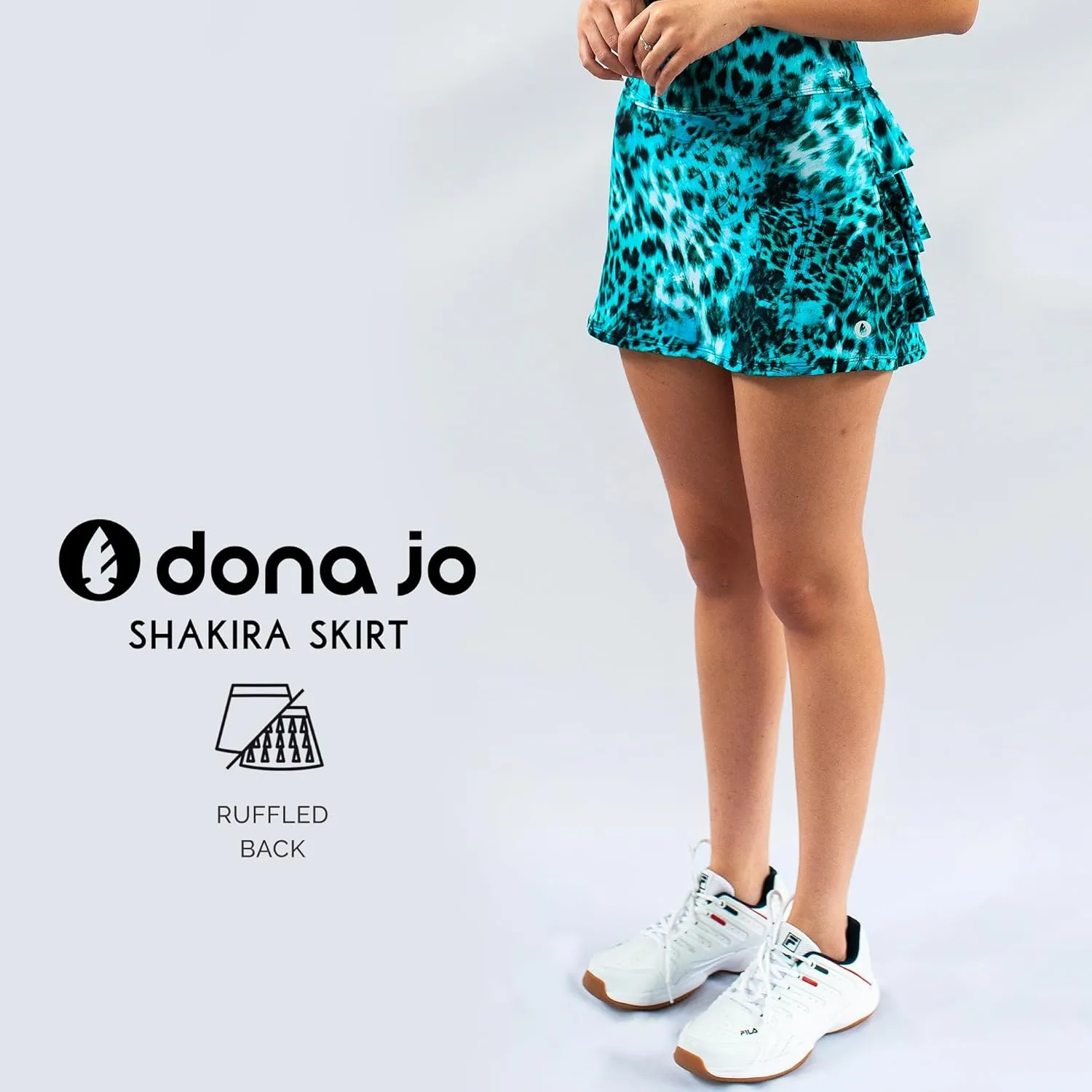 Dona Jo Shakira Skort for Women - Athletic Golf Skirt with Shorts & Pockets - Comfortable Active Wear for Tennis or Any Sport