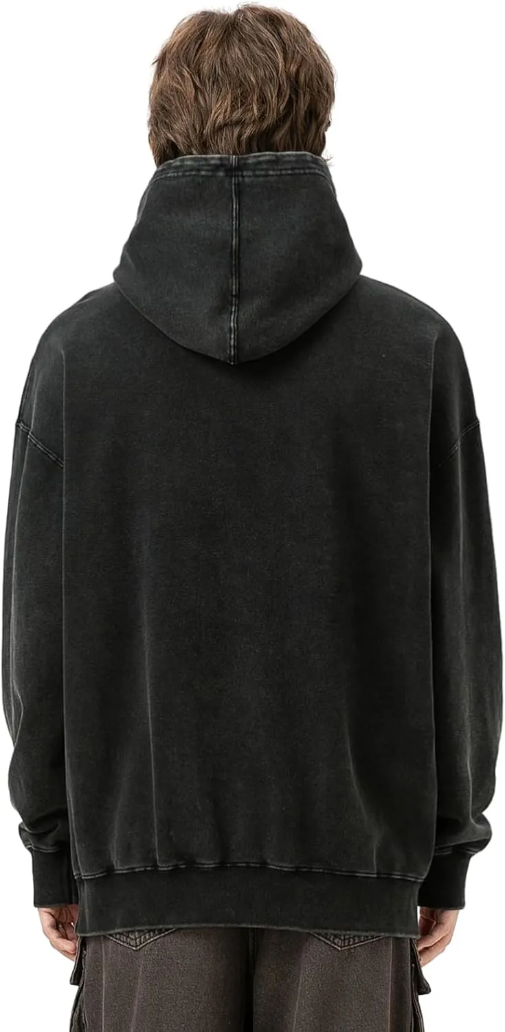 DONCARE Men's Pullover Hoodie Fall/Winter Pollover Unisex Vintage Oversized Street Hip Hop Style Shirts
