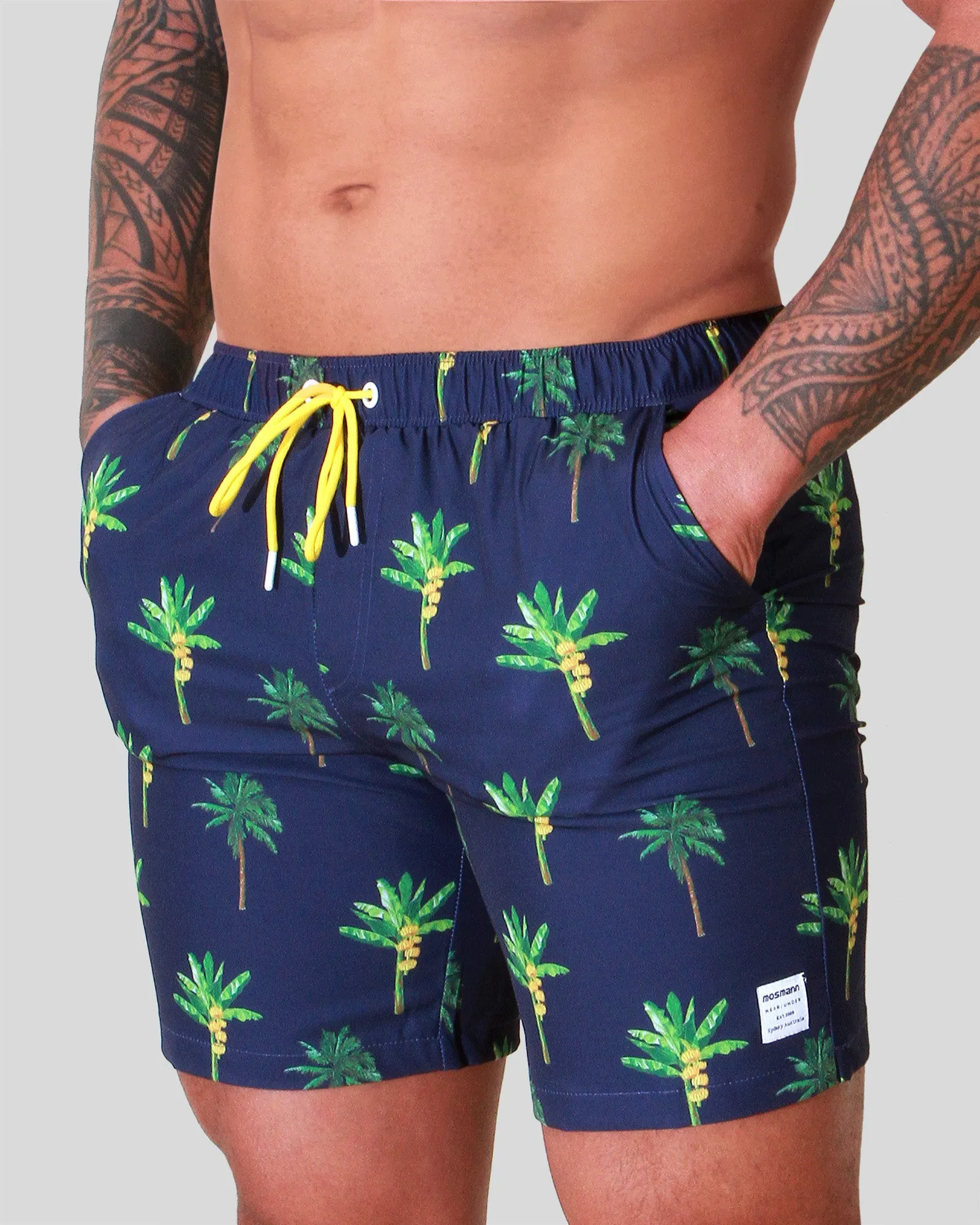 Father and Son Matching swim shorts - La Banana (Navy)