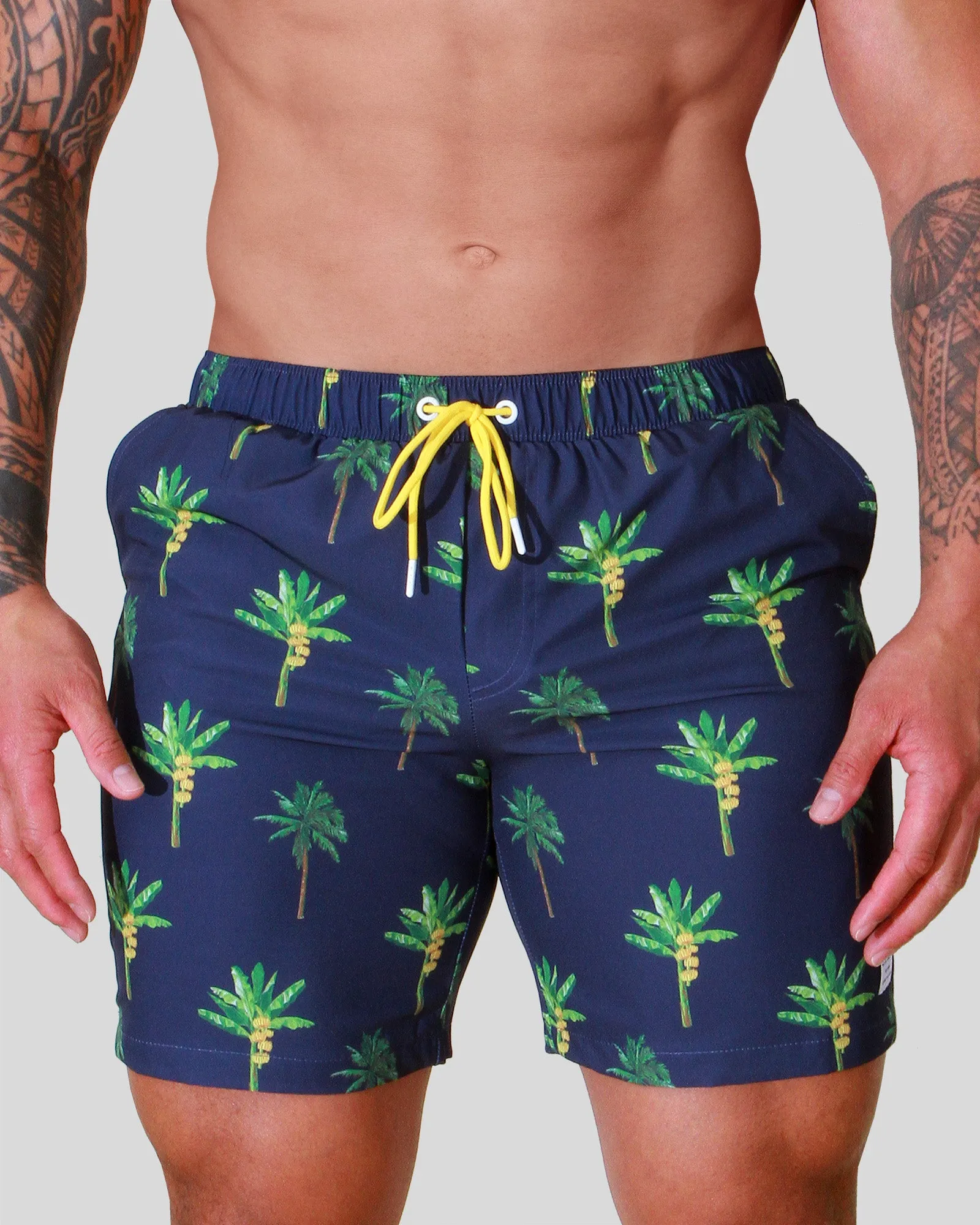 Father and Son Matching swim shorts - La Banana (Navy)