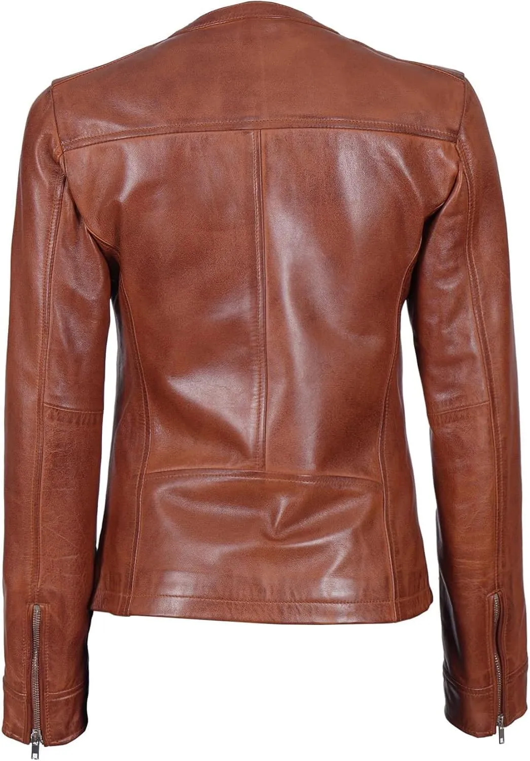 fjackets Leather Jacket Women - Real Lambskin Leather Stylish With Timeless Elegance And Comfort