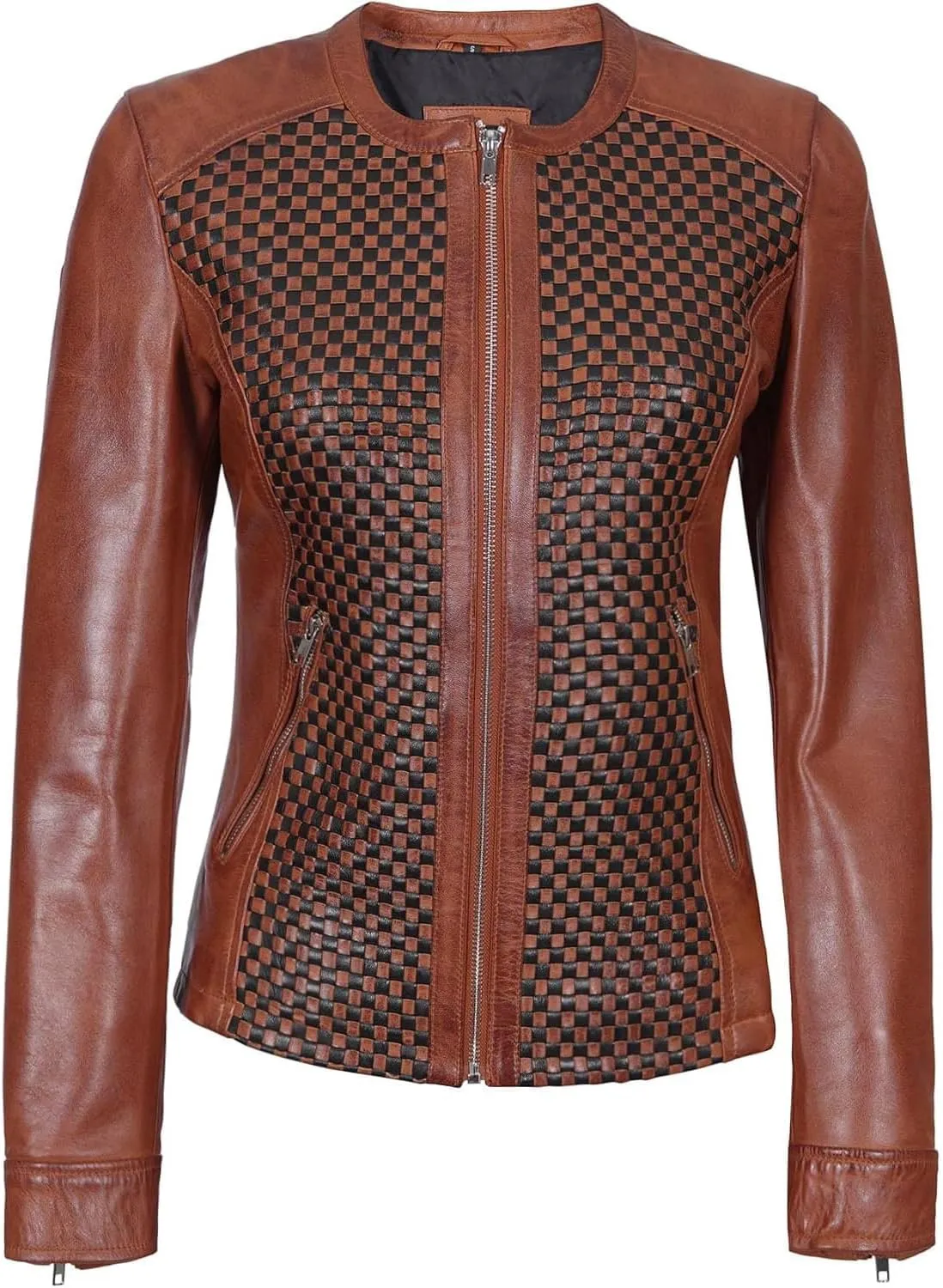 fjackets Leather Jacket Women - Real Lambskin Leather Stylish With Timeless Elegance And Comfort