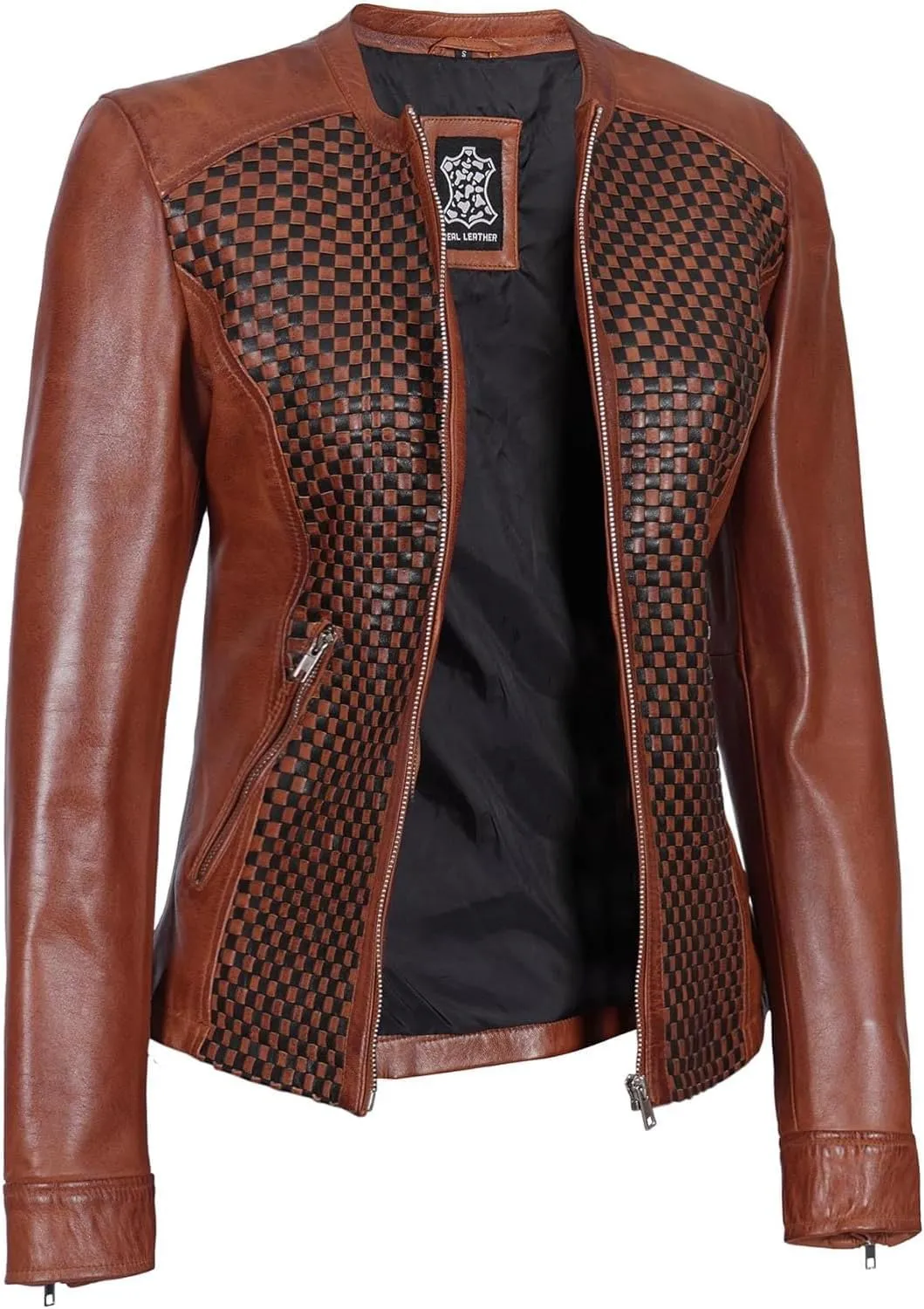 fjackets Leather Jacket Women - Real Lambskin Leather Stylish With Timeless Elegance And Comfort