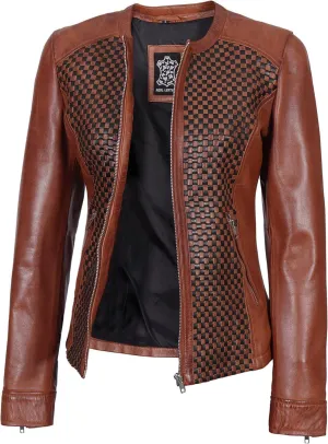 fjackets Leather Jacket Women - Real Lambskin Leather Stylish With Timeless Elegance And Comfort