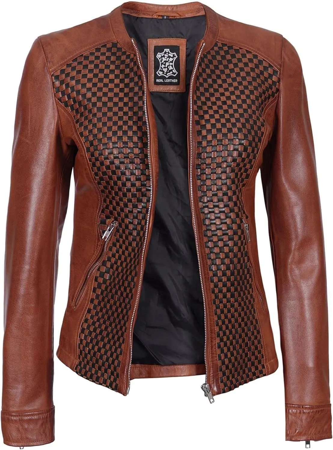 fjackets Leather Jacket Women - Real Lambskin Leather Stylish With Timeless Elegance And Comfort