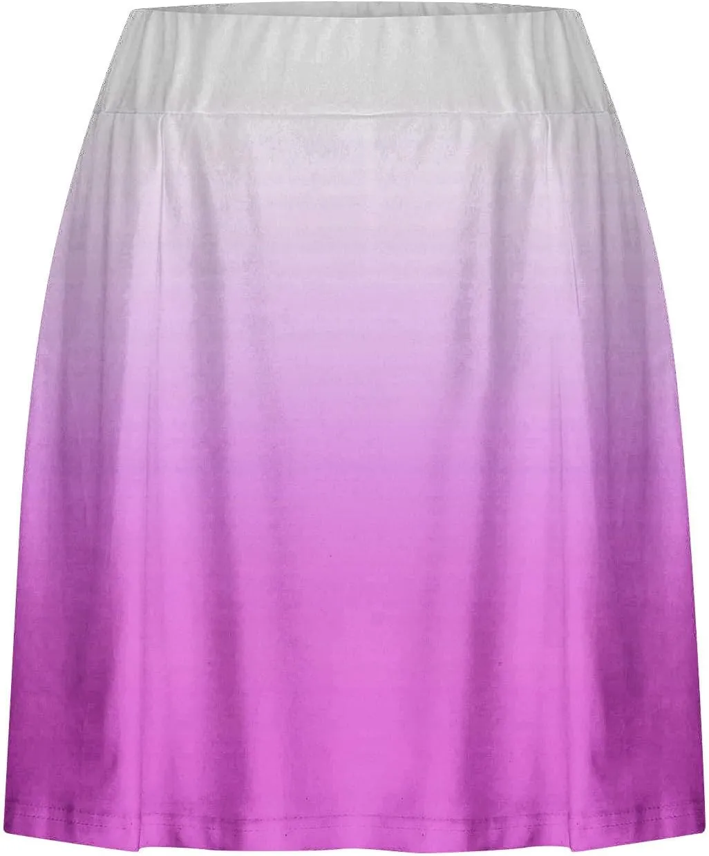 Flowy Shorts for Women Fashion High Waisted Tummy Control Skorts Bohemian Gradient Color Golf Tennis Mini Skirts