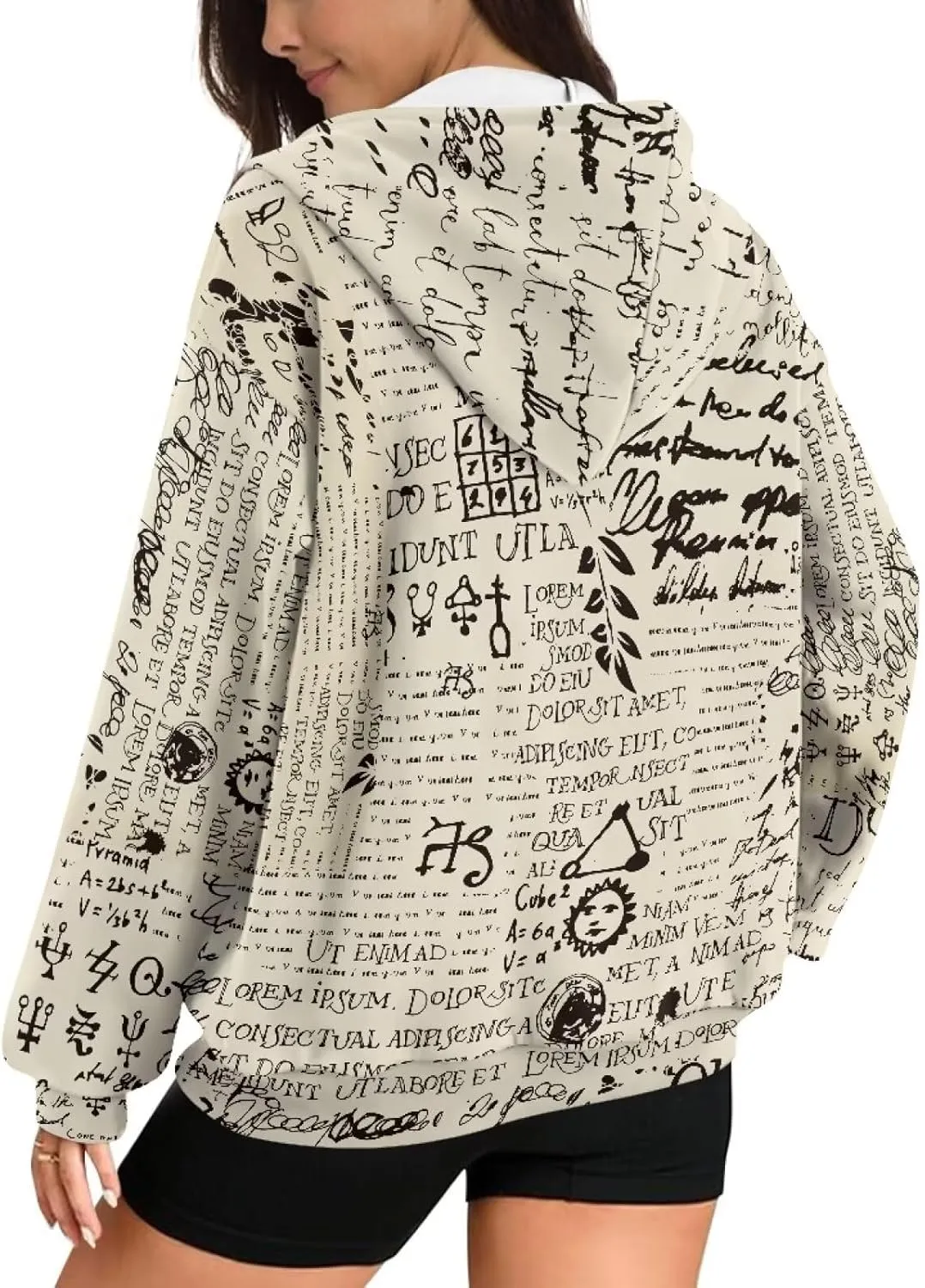 Full Zip Up Hoodies for Women Long Sleeve Track Jackets Loose Sweatshirt Drawstring Pullover Sweaters With Pockets