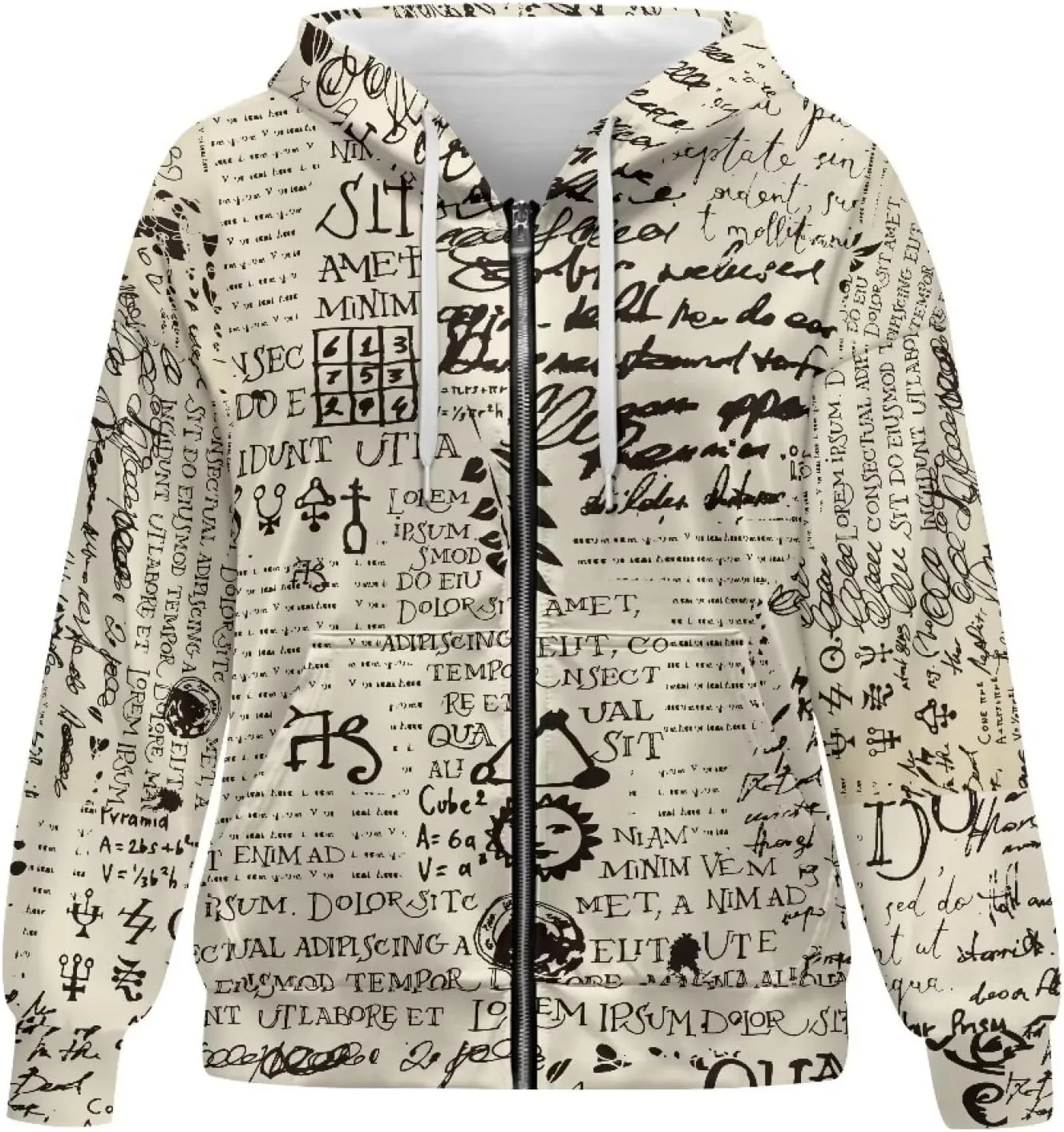 Full Zip Up Hoodies for Women Long Sleeve Track Jackets Loose Sweatshirt Drawstring Pullover Sweaters With Pockets
