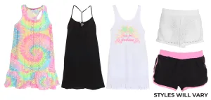 G-CUAB-A - Wholesale Girl's "ALL ASSORTED" Cover-Ups & Board Shorts