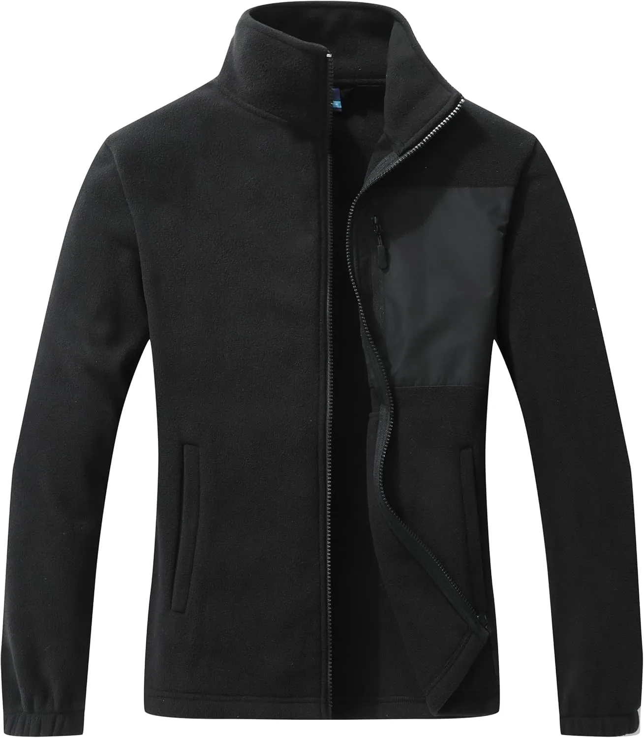 GIMECEN Women's Full Zip Soft Polar Fleece Jacket Outdoor Recreation Coat with Pockets Long-Sleeve Comfortable Outerwear