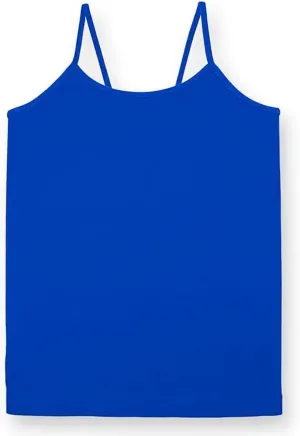 Girls Full Sleeveless Camisole Tank Tops  Stretch Undershirts Cami Comfortable Camis (One Size Fits Ages 4-7)