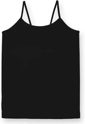 Girls Full Sleeveless Camisole Tank Tops  Stretch Undershirts Cami Comfortable Camis (One Size Fits Ages 4-7)