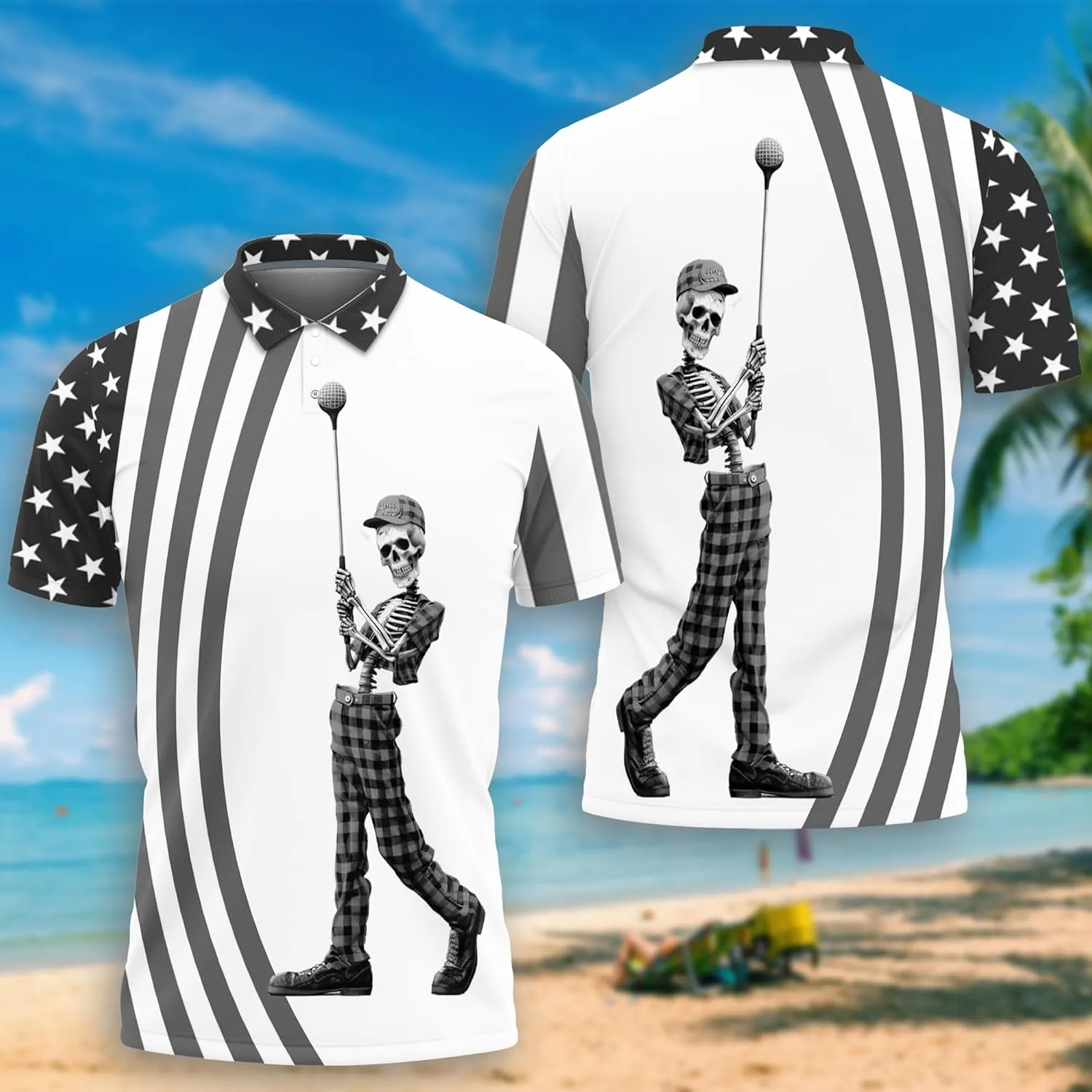 Golf Style Polo Shirts for Men - Short Sleeve Golf Shirts Dry Fit Mens Polo T-Shirt Casual Style 08