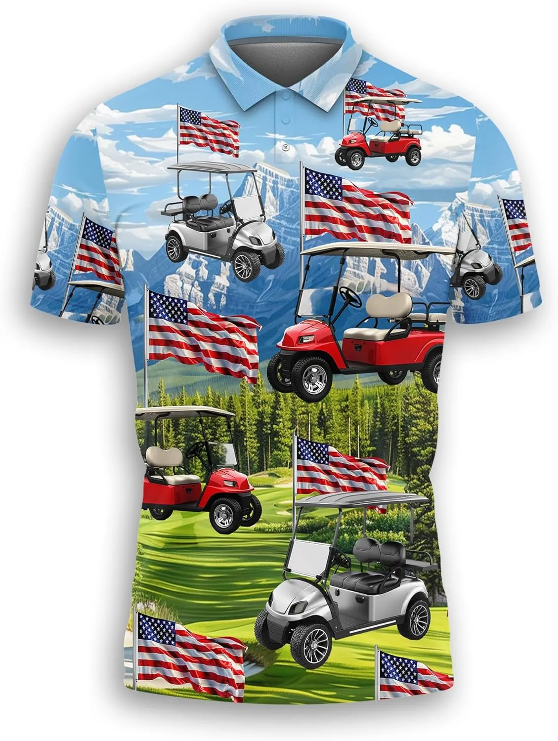 Golf Style Polo Shirts for Men - Short Sleeve Golf Shirts Dry Fit Mens Polo T-Shirt Casual Style 08