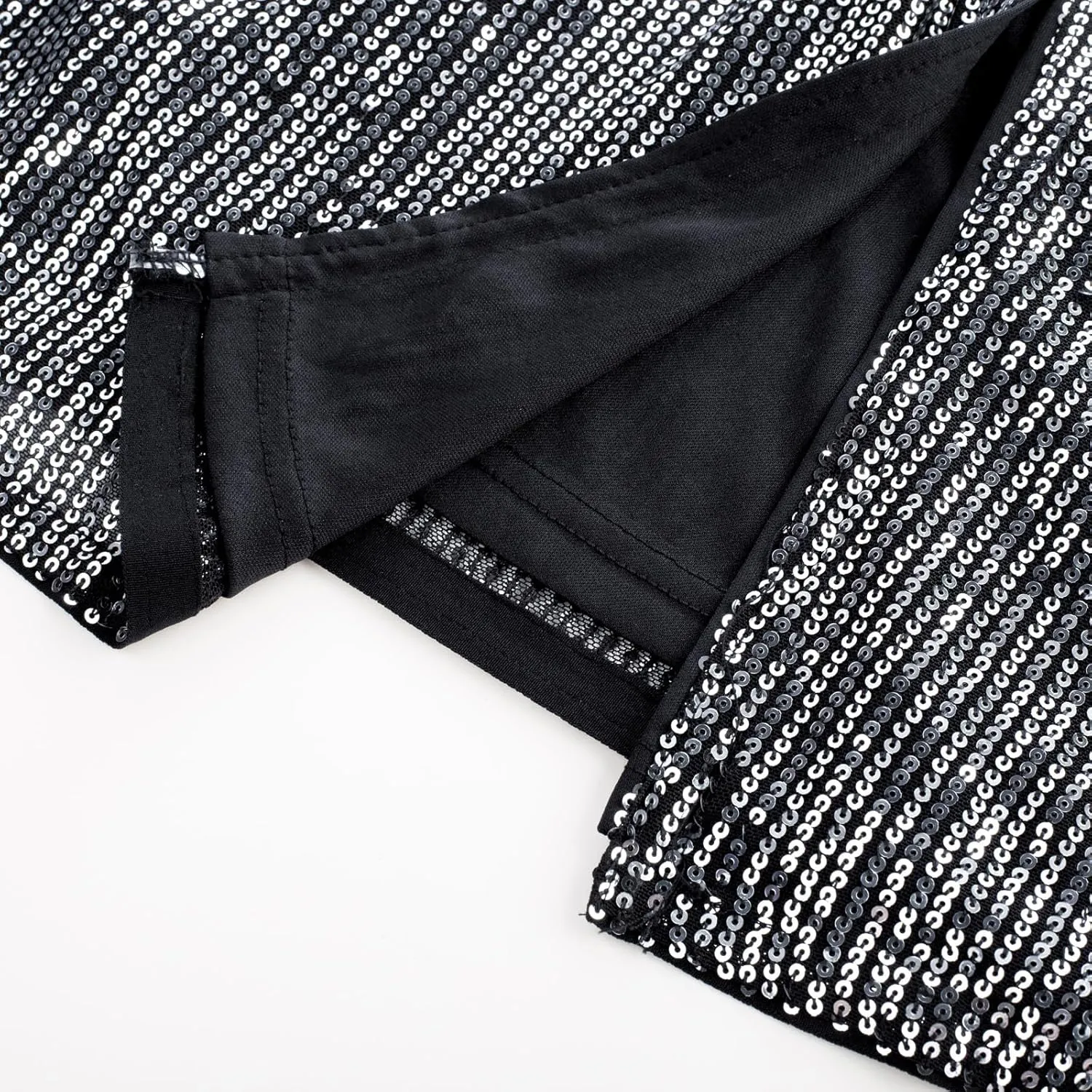 GRACE KARIN 2024 Women's 3/4 Sleeve Sequin Jackets Open Front Sequin Cardigan Sweaters Blazer S-2XL