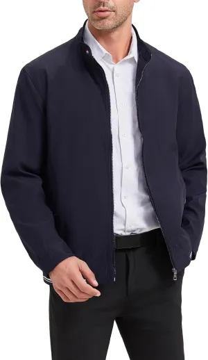 HaoMay Men's Business Casual Full Zip Lightweight Outwear Jackets