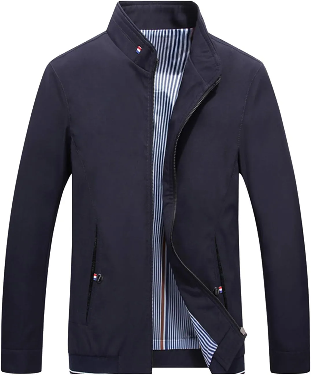 HaoMay Men's Business Casual Full Zip Lightweight Outwear Jackets