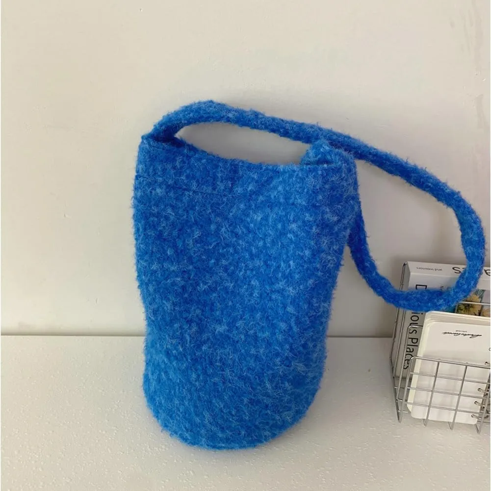 Hobo Bags for Women Bucket Bag Crossbody Bag Soft Fuzzy Bag Slouchy Shoulder Bag Work Bag Fall Handbags for Women 2024