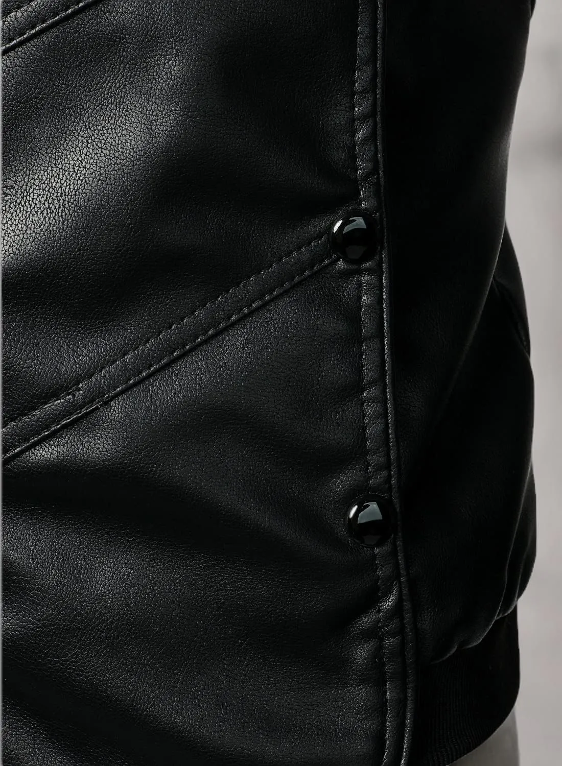 HOOD CREW Mens Faux Leather Jacket Lightweight Fashion Motorcycle Leather Jackets Coat
