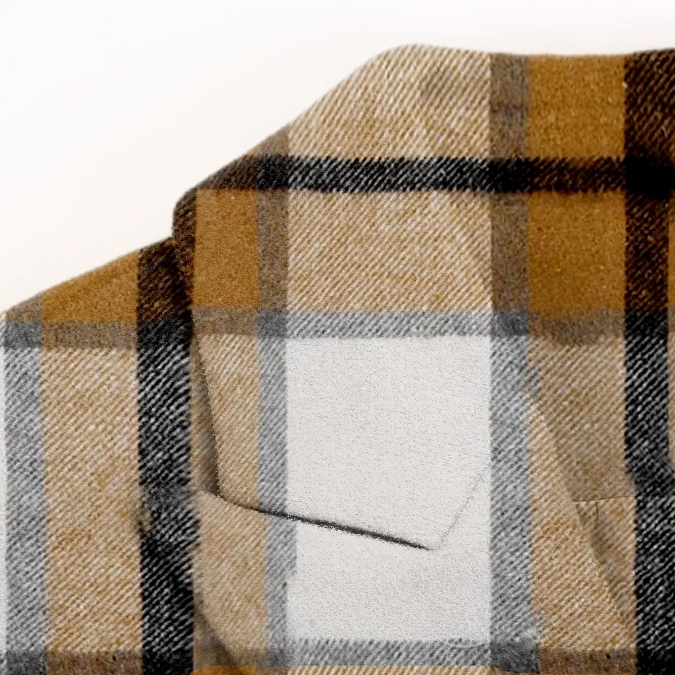 IDEALSANXUN Long Plaid Wool Coats for Women Fall Winter Double Breasted Trench Coat Peacoat Jackets