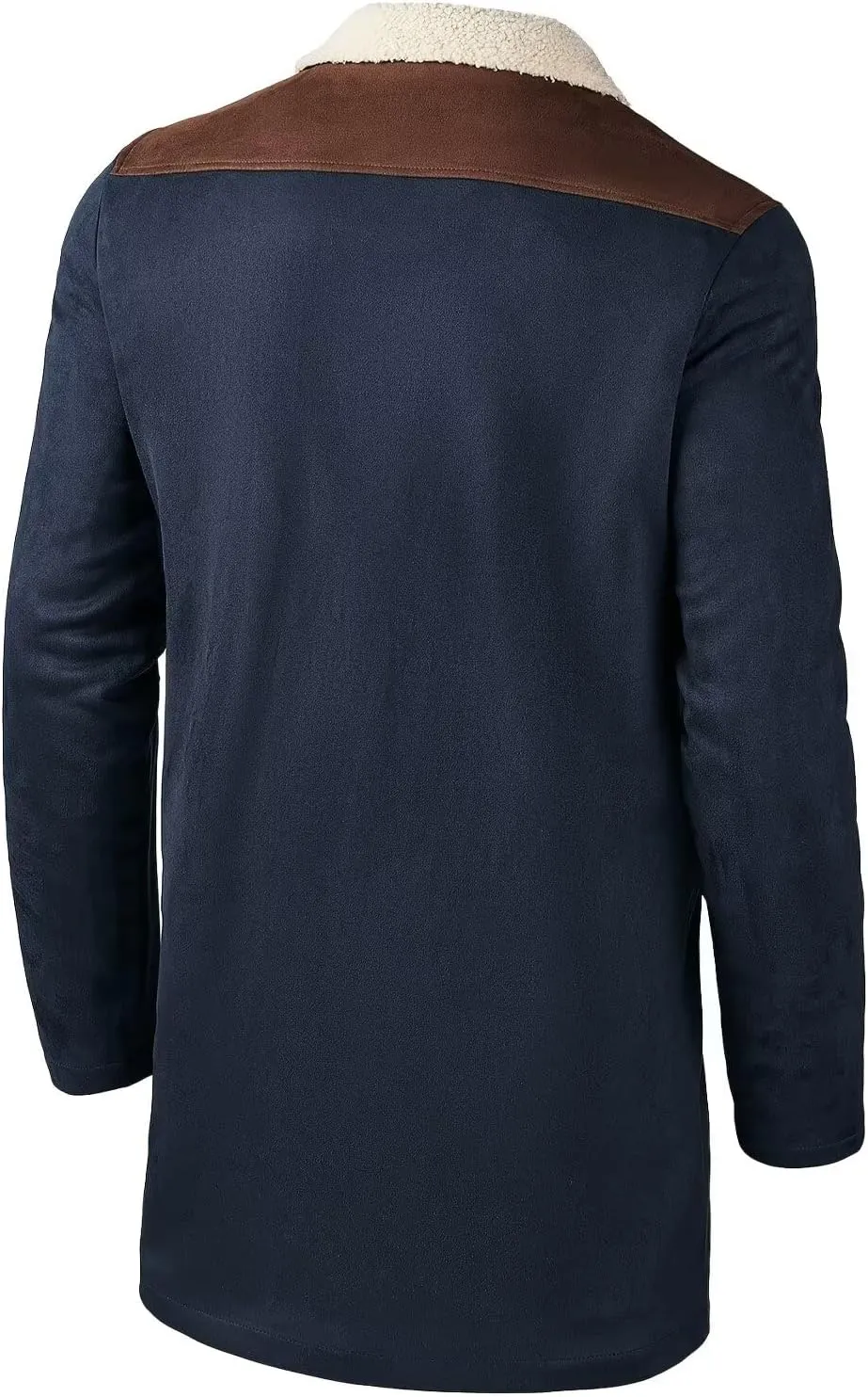 INVACHI Men's Western Jacket Vintage Suede Jacket for Men Cowboy Coats for Men