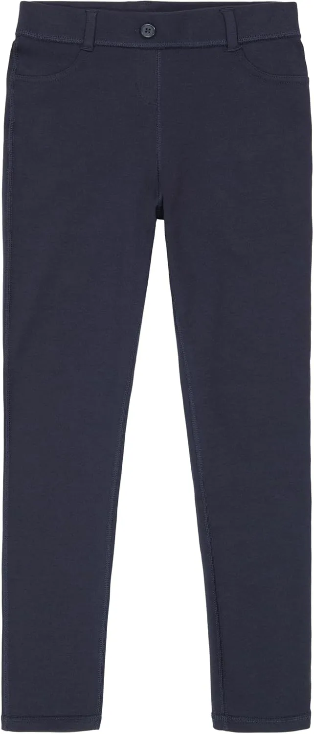 IZOD Girls' School Uniform Sensory-Friendly Jegging, Soft Fabric with Flattened Seams, Tagless
