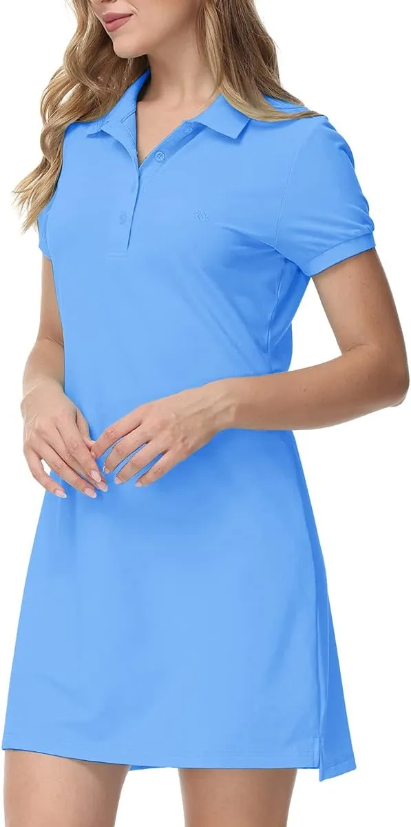 JINSHI Women T Shirt Dress Hiking/Tennis/Golf/Leisure Comfortable and Soft Athletic Dress for Women