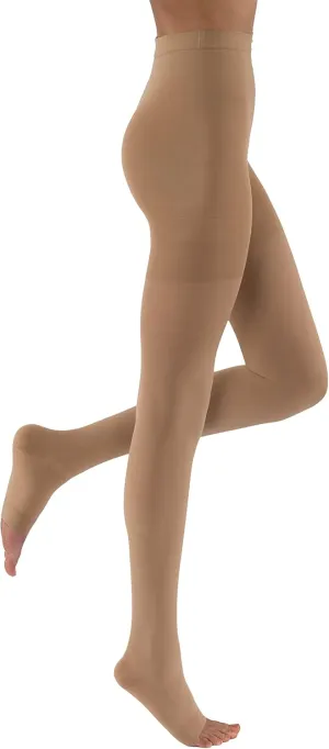 JOBST Relief Waist High Graduated Compression Stockings 30-40mmHg - Comfortable Unisex Design - Open Toe, Beige, X-Large