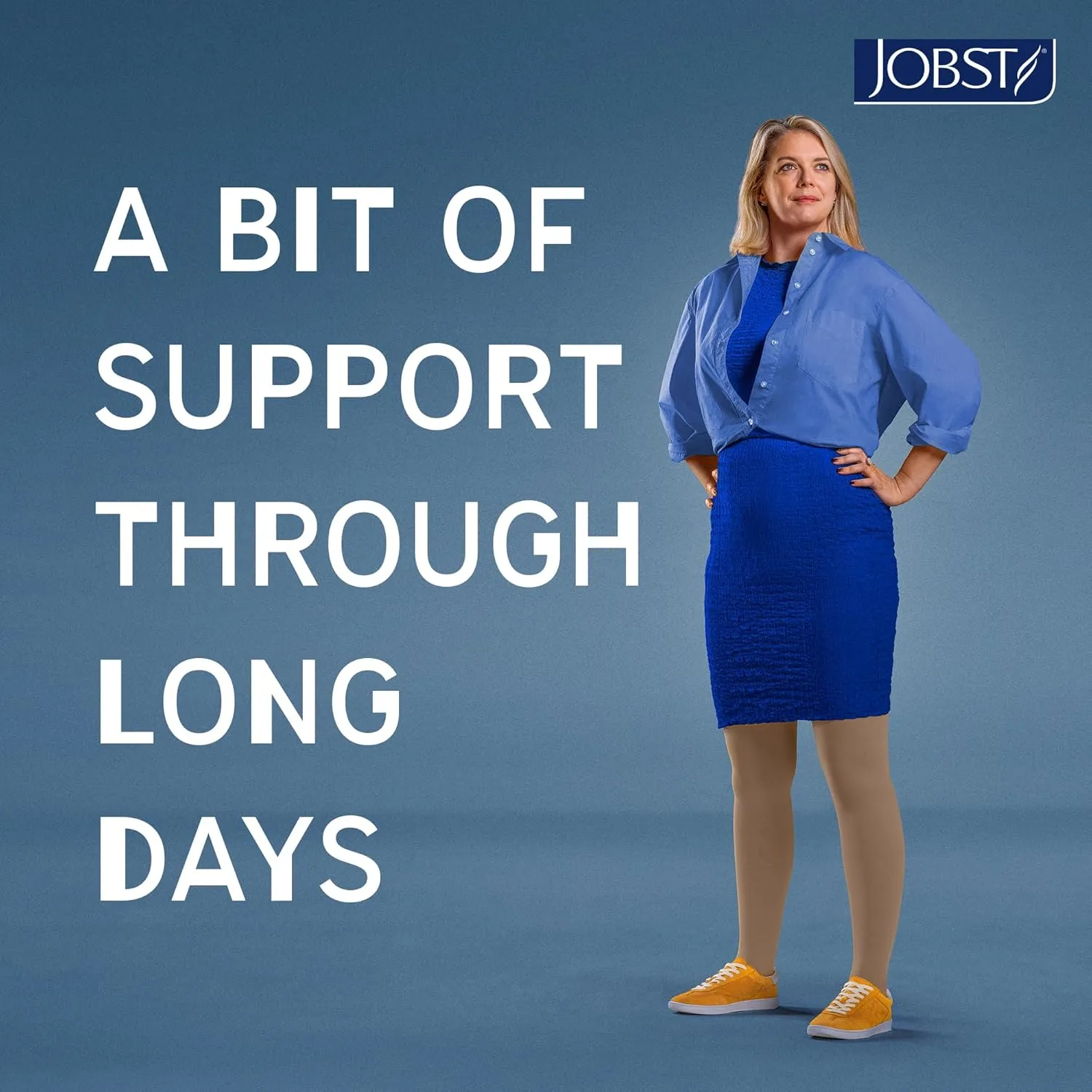 JOBST Relief Waist High Graduated Compression Stockings 30-40mmHg - Comfortable Unisex Design - Open Toe, Beige, X-Large