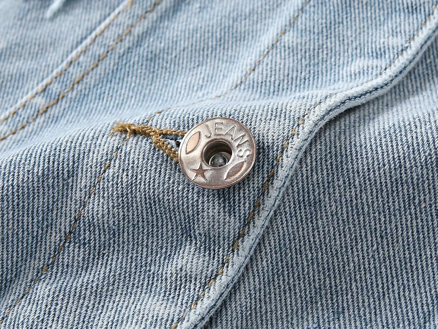 Kedera Womens Denim Jean Vest Classic Junior Button Up Cropped Distressed Sleeveless Jean Jacket