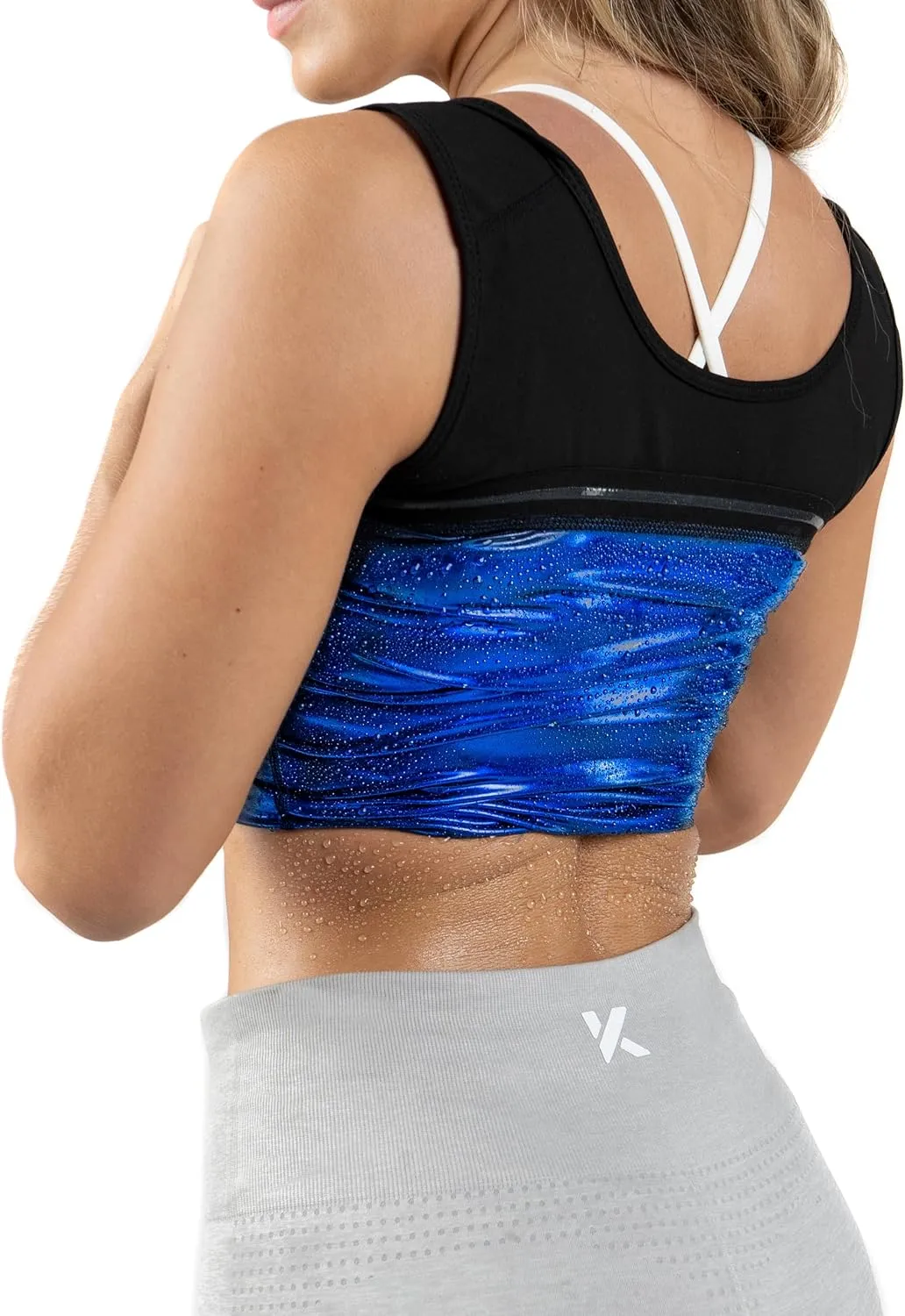 Kewlioo Women's Zipper Heat Trapping Sweat Enhancing Polymer Vest - Comfortable Sauna Suit Shirt Jacket Vest for Gym Yoga