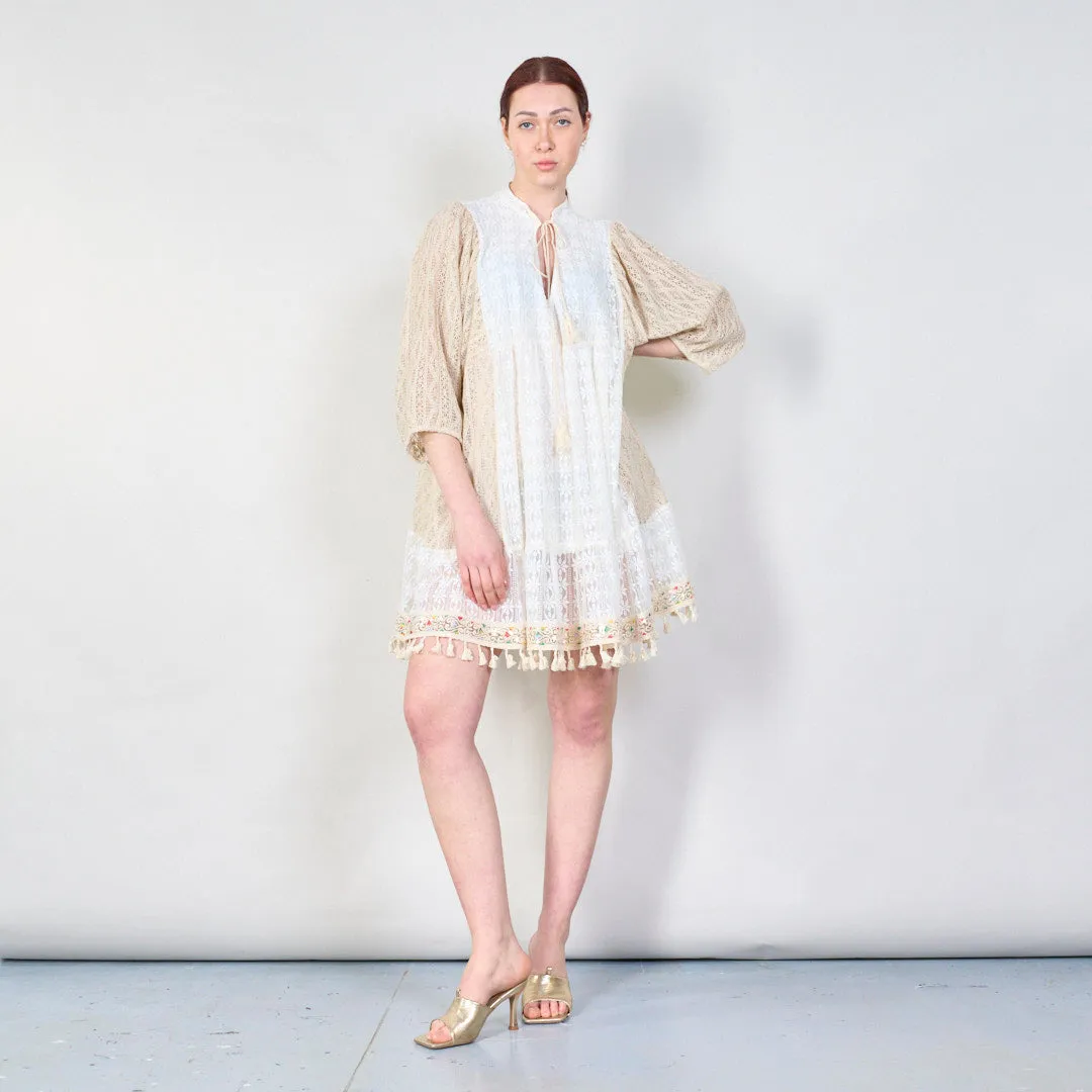 Lace boho mini dress wholesale