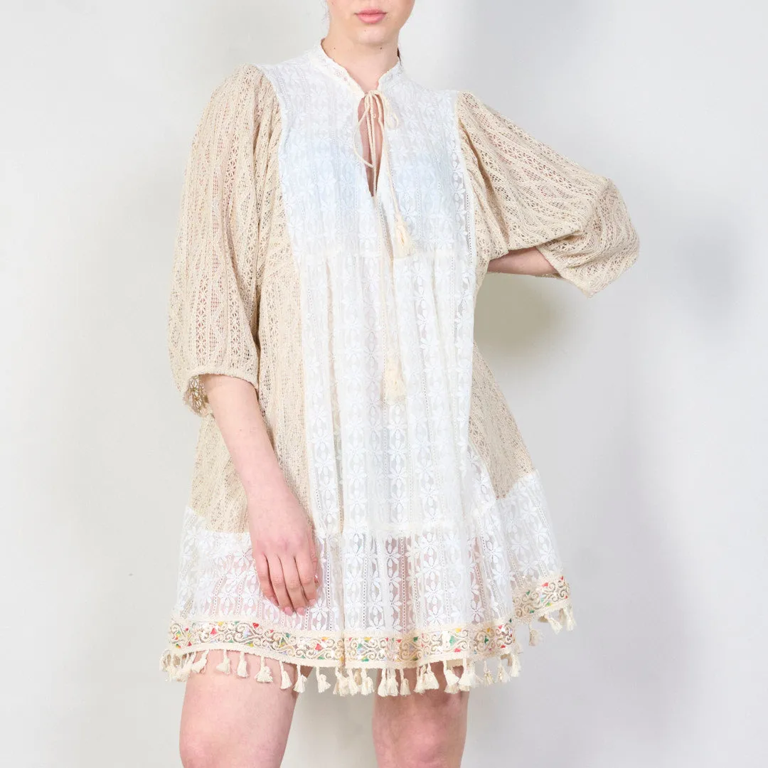 Lace boho mini dress wholesale