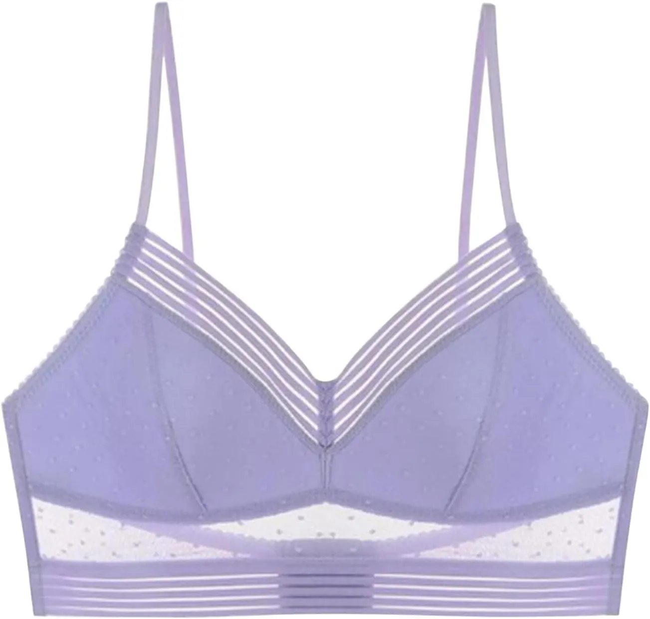 Lace Bralettes for Women, Deep V Plunge Bra Comfortable Convertible Strap Wire Free Criss Cross Back Bralette Crop Top