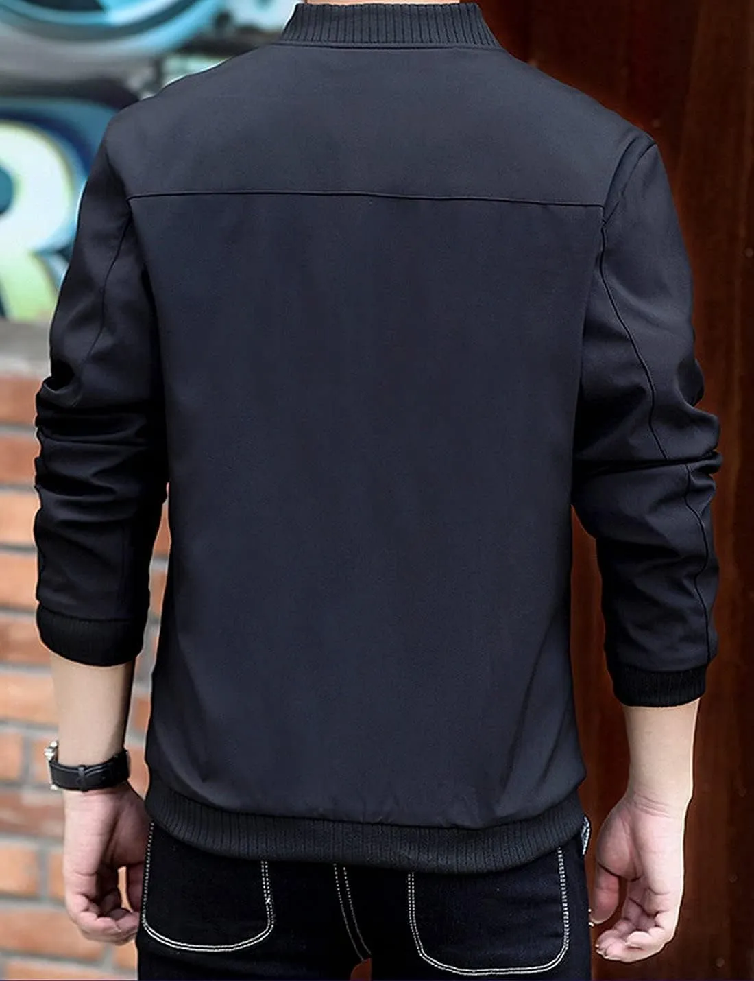 Lentta Men's Slim Fit Lightweight Softshell Bomber Jacket Coat Fall Jackets For Men