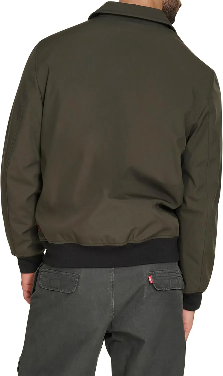 Levi's Men's Lightweight Softshell Varsity Rib Knit Bomber Jacket