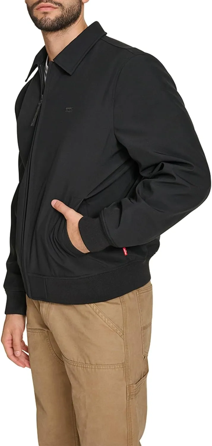 Levi's Men's Lightweight Softshell Varsity Rib Knit Bomber Jacket