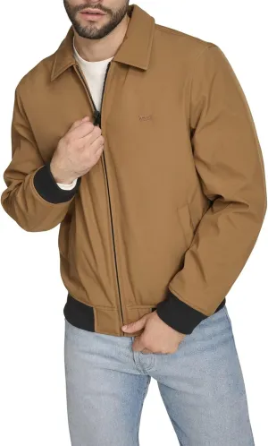 Levi's Men's Lightweight Softshell Varsity Rib Knit Bomber Jacket