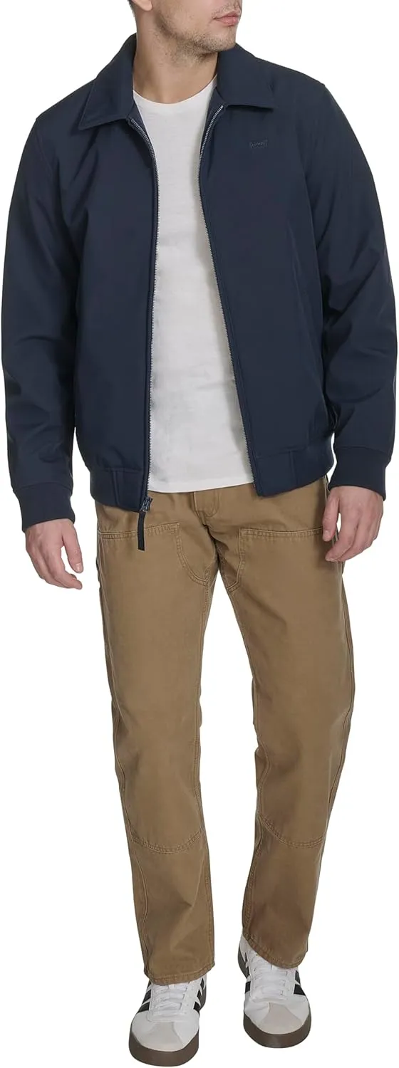 Levi's Men's Lightweight Softshell Varsity Rib Knit Bomber Jacket