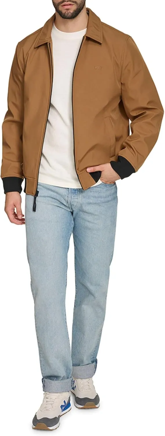 Levi's Men's Lightweight Softshell Varsity Rib Knit Bomber Jacket