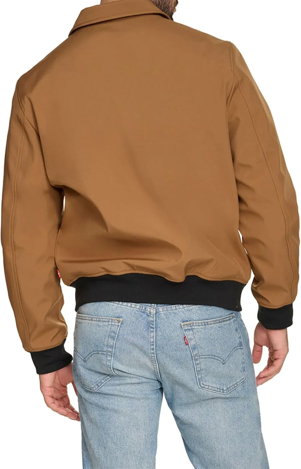 Levi's Men's Lightweight Softshell Varsity Rib Knit Bomber Jacket