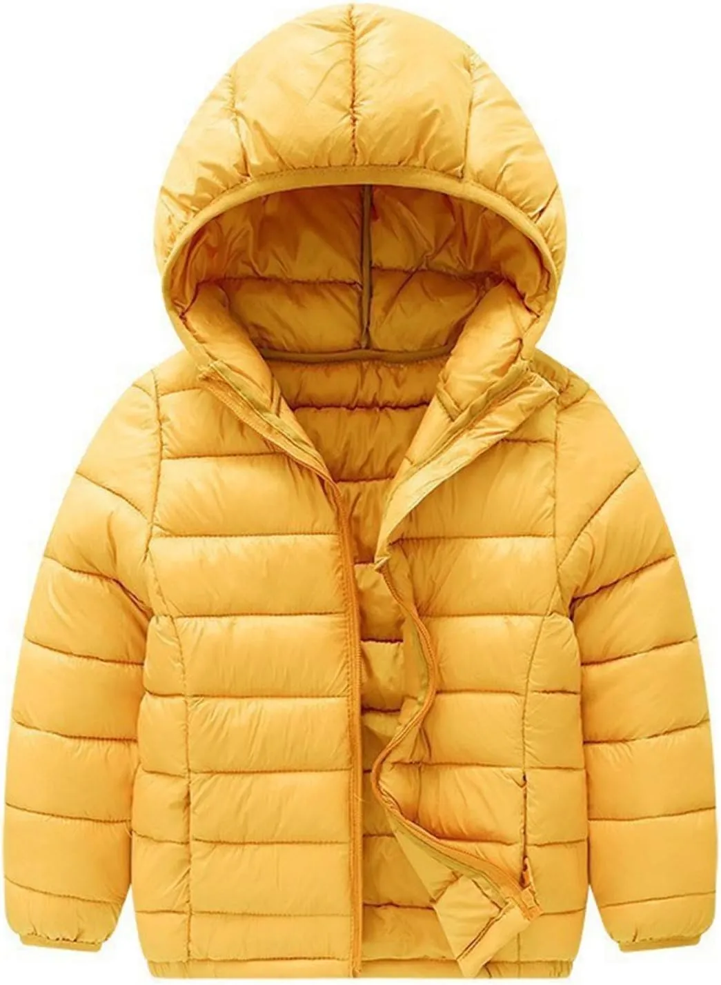 Little Girls and Boys Lightweight Puffer Jackets Waterproof Quilted Jacket Hooded Fashion Winter Down Jacket Coats