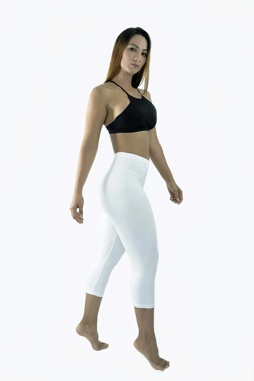 LMB High Waisted Leggings for Women - High Classic Waistband - Extra Soft Fabric, Perfect for Lounging, Yoga